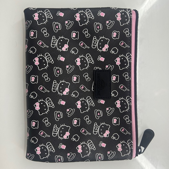 Impressions Black and Pink Hello Kitty Pouch - Picture 1 of 6